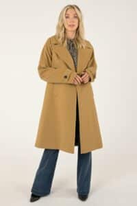 Long wool blazer coat